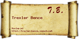 Trexler Bence névjegykártya